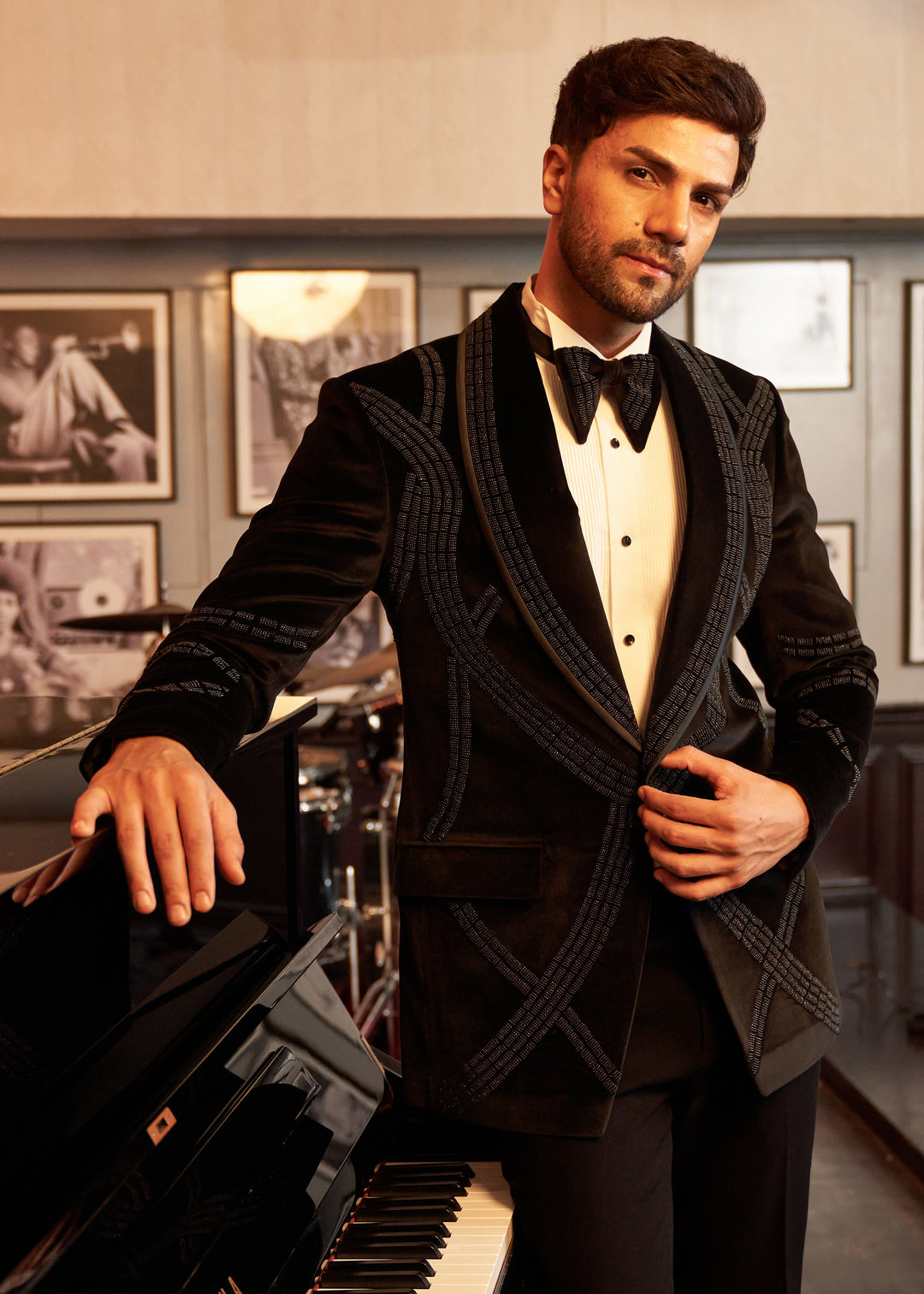 Velvet Noir Tuxedo Set