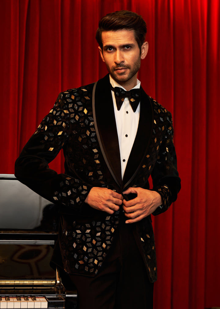 Textured Ember Tuxedo Set