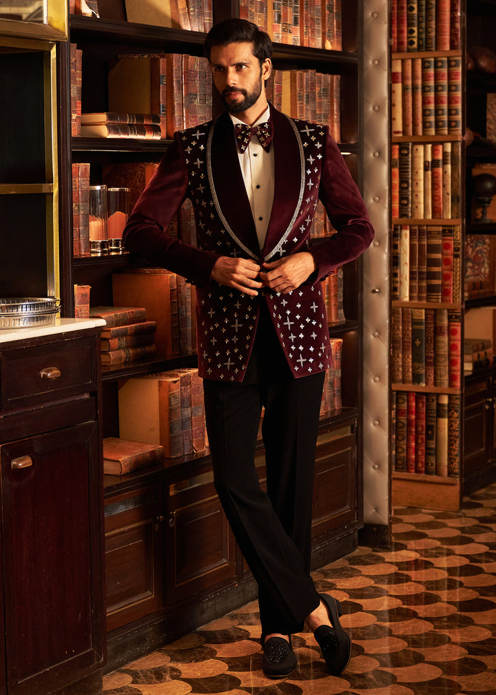 Maroon Regal Tuxedo Set