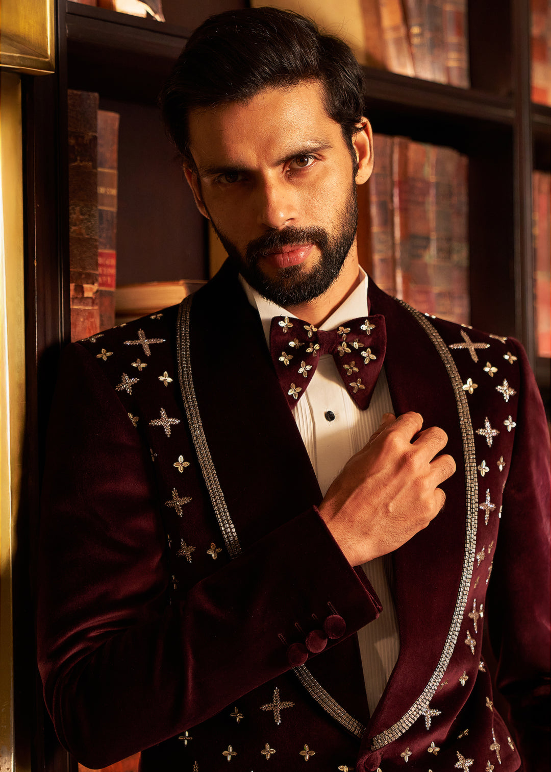 Maroon Regal Tuxedo Set